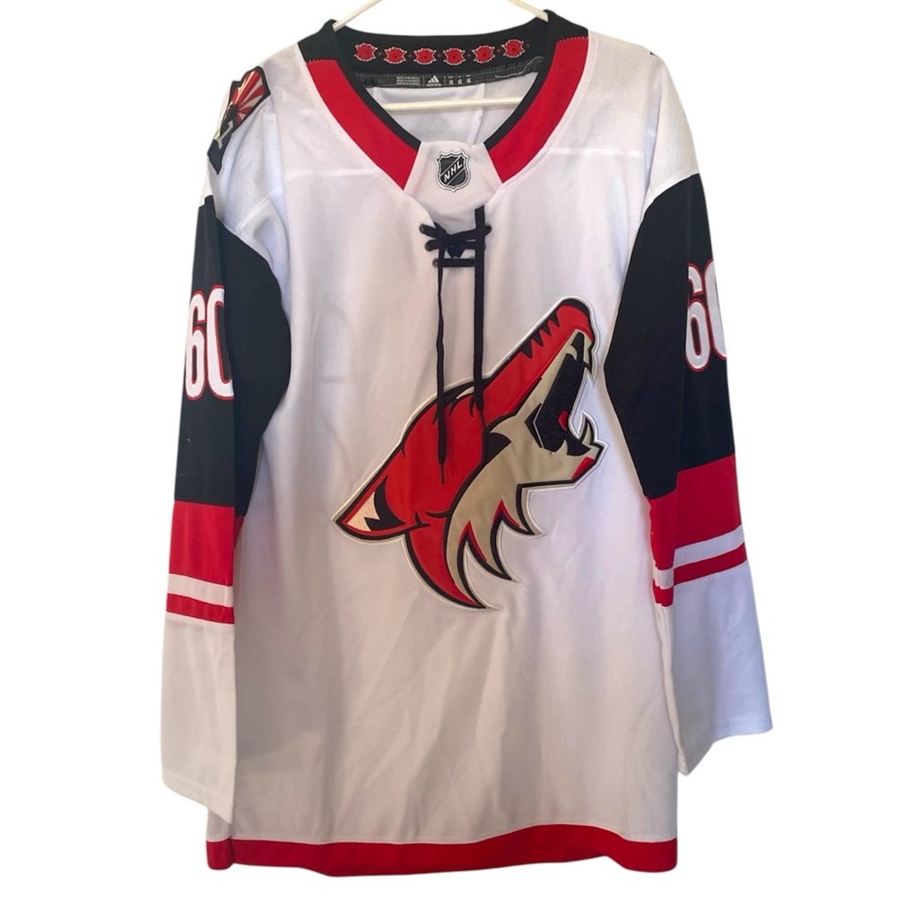 Arizona Coyotes hockey jersey Adidas size 46 large white embroidered